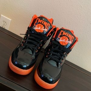 Ewing 33 Hi Black Black Patent / Shocking Orange